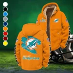 Midnight Saints Winter Fleece Jacket, Polar Climate Fleece HVN1458MD - Orange
