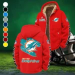 Midnight Saints Winter Fleece Jacket, Polar Climate Fleece HVN1458MD - Red