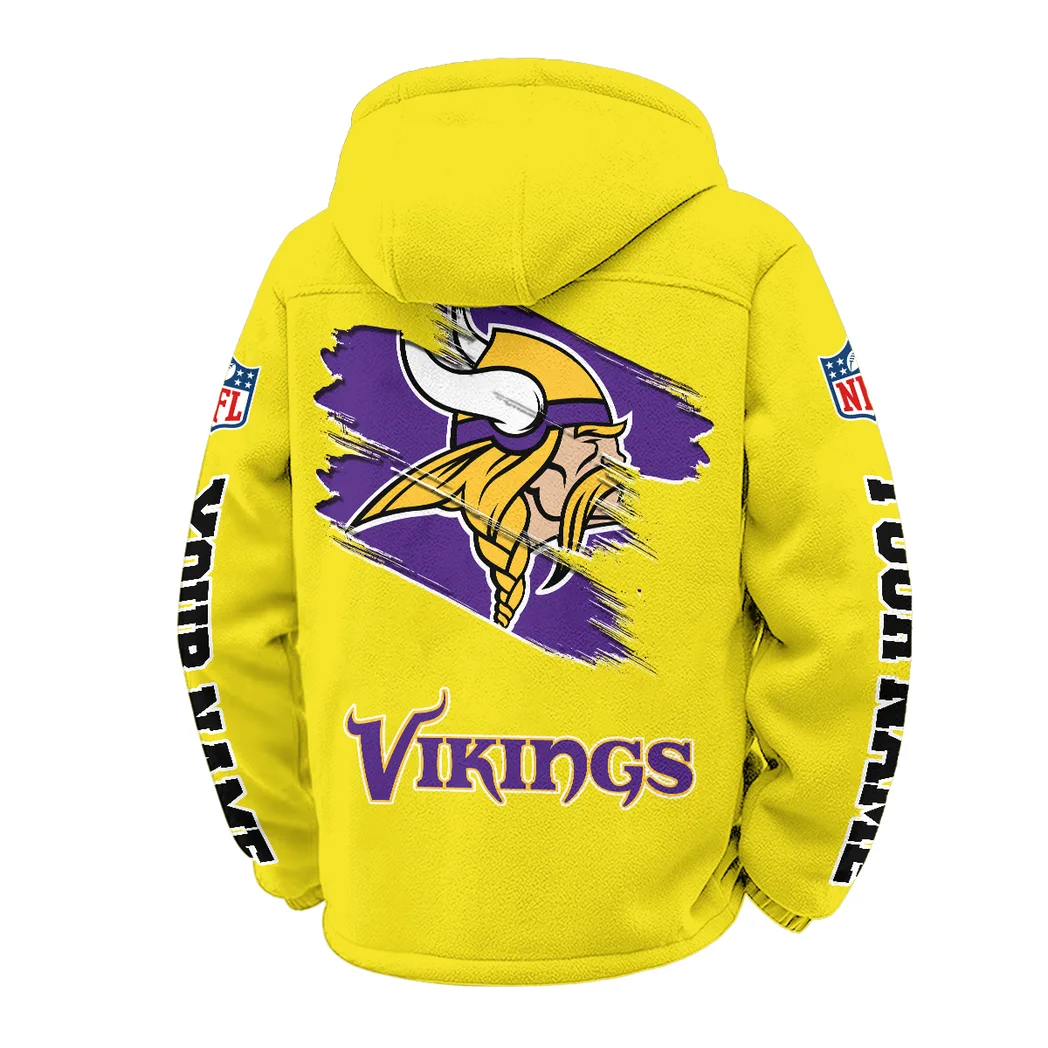 Midnight Giants Winter Fleece Jacket, Premium Fleece Barrier HVN1458MV - Yellow - Image 3