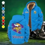 Midnight Giants Winter Fleece Jacket, Premium Fleece Barrier HVN1458MV - Cyan