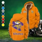 Midnight Giants Winter Fleece Jacket, Premium Fleece Barrier HVN1458MV - Orange