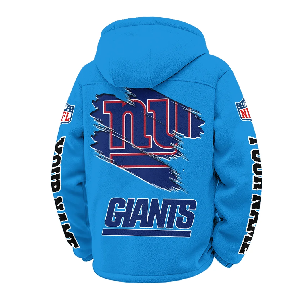 Empire Fans Winter Fleece Jacket, Sherpa Lined Winter Fleece HVN1458NG - Cyan - Image 3