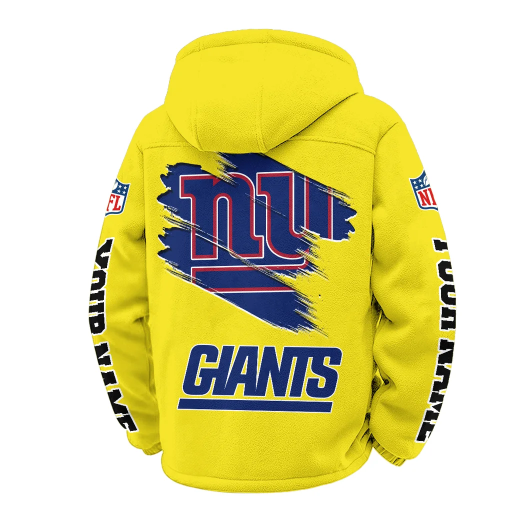 Empire Fans Winter Fleece Jacket, Sherpa Lined Winter Fleece HVN1458NG - Yellow - Image 3