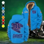 Empire Fans Winter Fleece Jacket, Sherpa Lined Winter Fleece HVN1458NG - Cyan