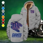 Empire Fans Winter Fleece Jacket, Sherpa Lined Winter Fleece HVN1458NG - Grey