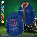 Empire Fans Winter Fleece Jacket, Sherpa Lined Winter Fleece HVN1458NG - Navy