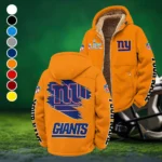 Empire Fans Winter Fleece Jacket, Sherpa Lined Winter Fleece HVN1458NG - Orange