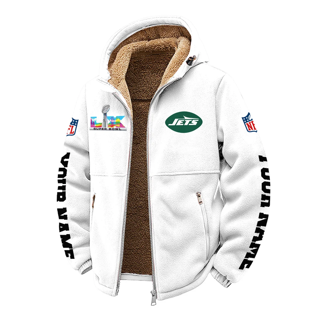 Big Apple Squad Winter Fleece Jacket, Ski & Snowboard Mid-Layer HVN1458NJ - White - Image 2