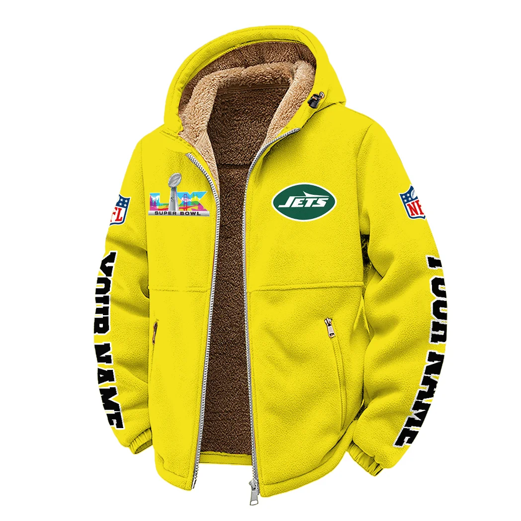 Big Apple Squad Winter Fleece Jacket, Ski & Snowboard Mid-Layer HVN1458NJ - Yellow - Image 2