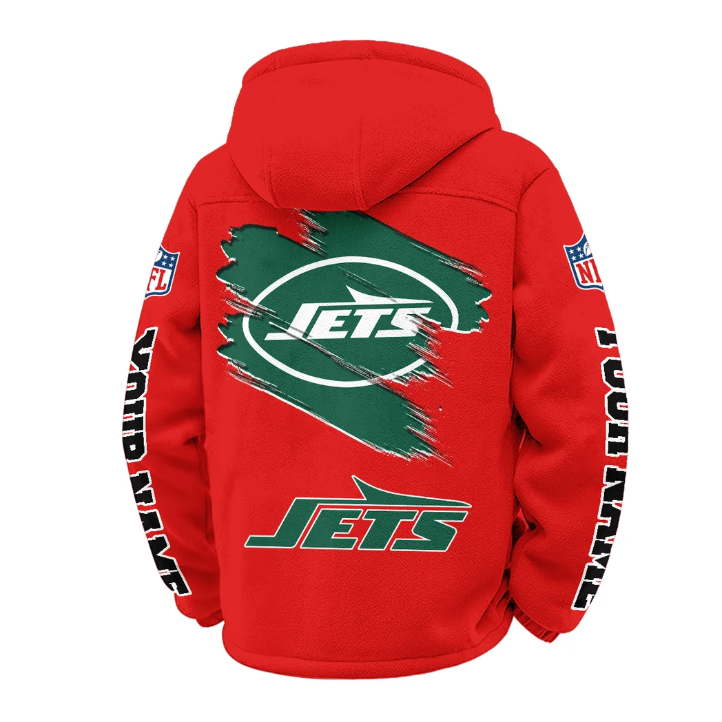Big Apple Squad Winter Fleece Jacket, Ski & Snowboard Mid-Layer HVN1458NJ - Red - Image 3