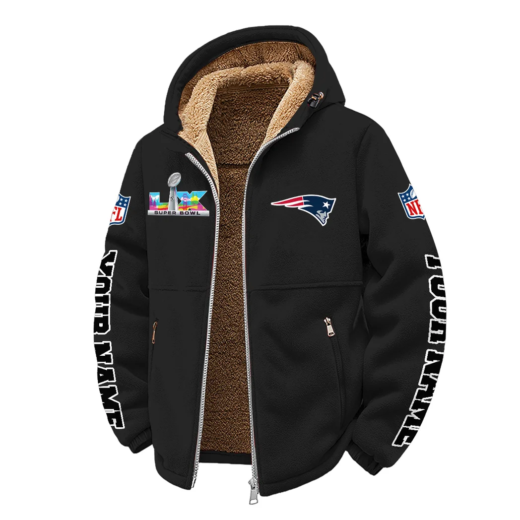 Patriot Crew Winter Fleece Jacket, Snow-Ready Active Fleece HVN1458NP - Black - Image 2
