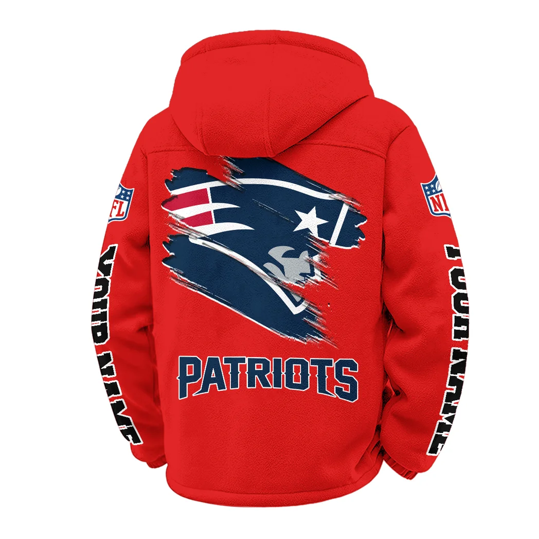 Patriot Crew Winter Fleece Jacket, Snow-Ready Active Fleece HVN1458NP - Red - Image 3