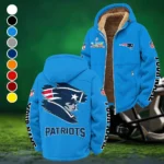 Patriot Crew Winter Fleece Jacket, Snow-Ready Active Fleece HVN1458NP - Cyan