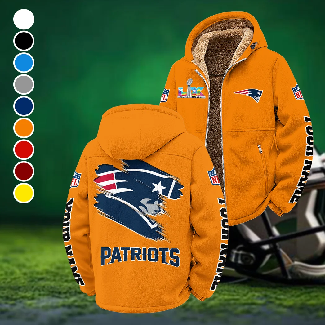 Patriot Crew Winter Fleece Jacket, Snow-Ready Active Fleece HVN1458NP - Orange