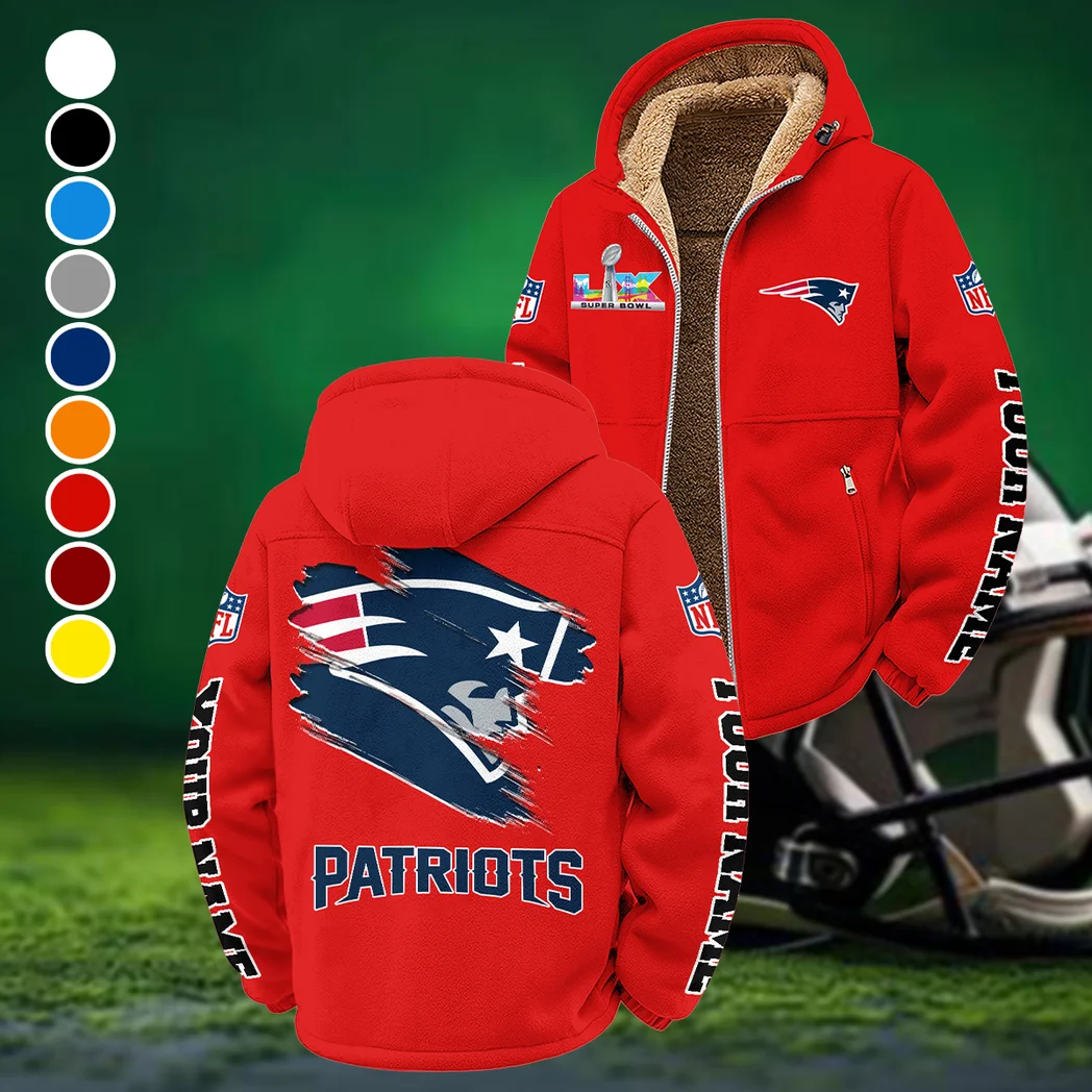 Patriot Crew Winter Fleece Jacket, Snow-Ready Active Fleece HVN1458NP - Red
