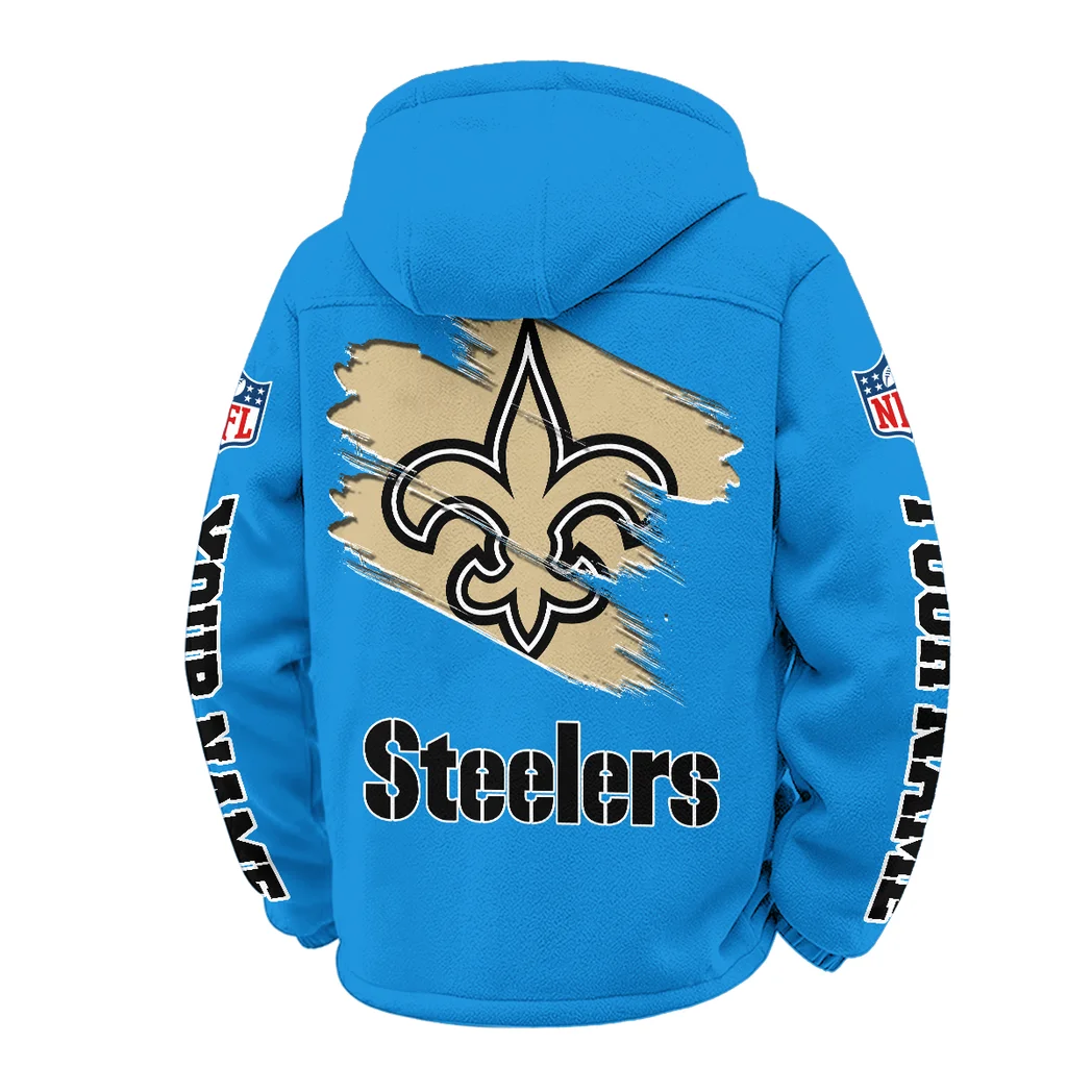 Gold Halo Winter Fleece Jacket, Sub-Zero Fleece Jacket HVN1458NS - Cyan - Image 3