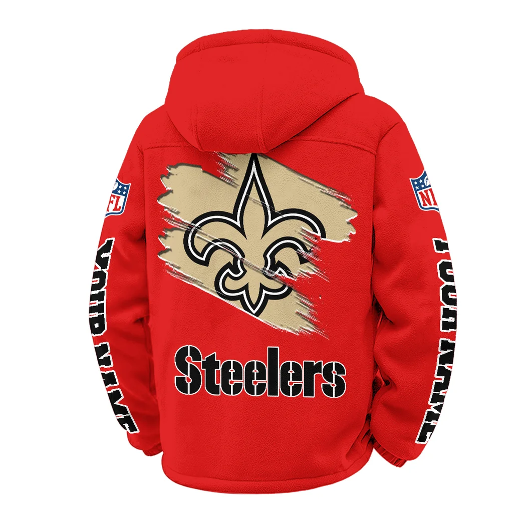 Gold Halo Winter Fleece Jacket, Sub-Zero Fleece Jacket HVN1458NS - Red - Image 3