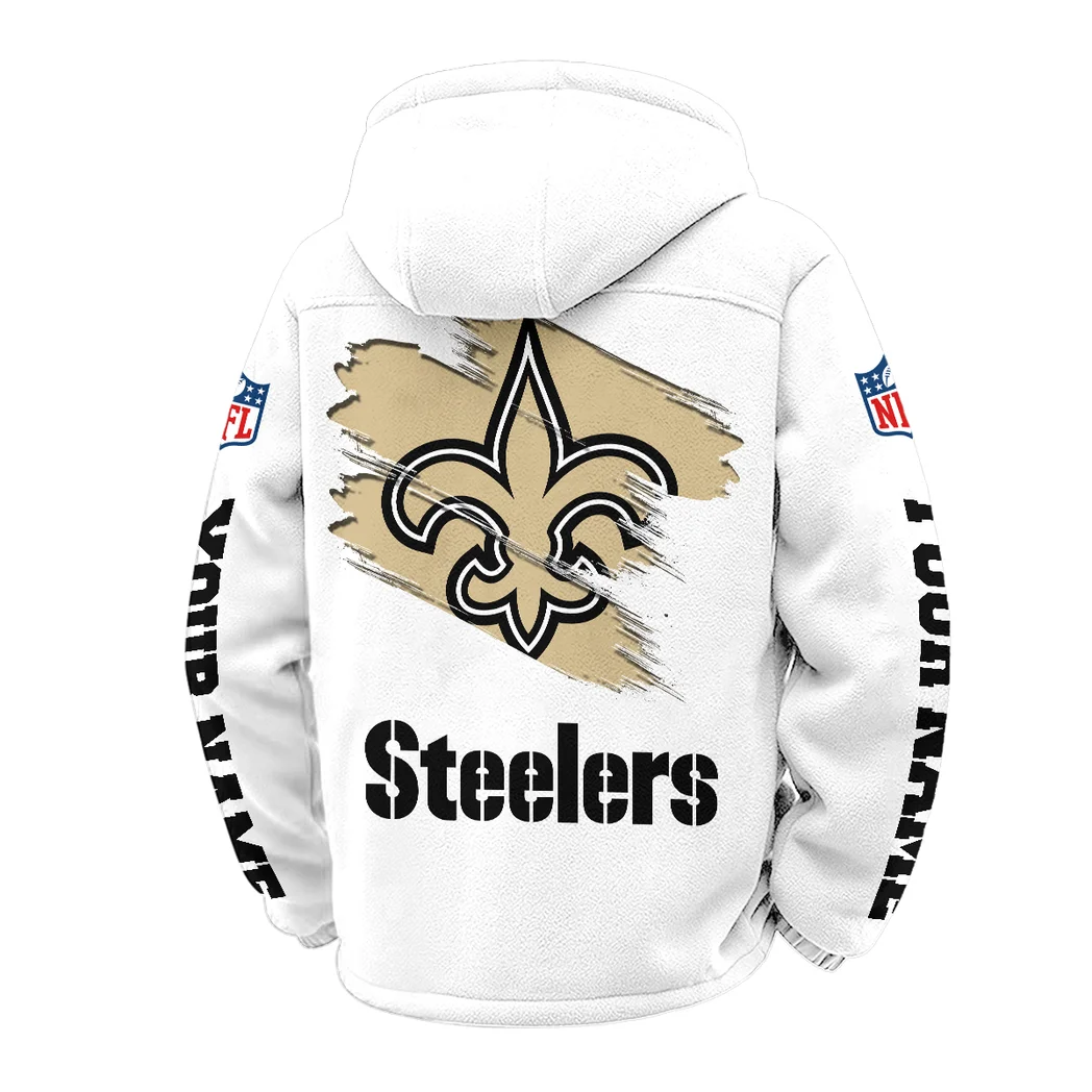 Gold Halo Winter Fleece Jacket, Sub-Zero Fleece Jacket HVN1458NS - White - Image 3