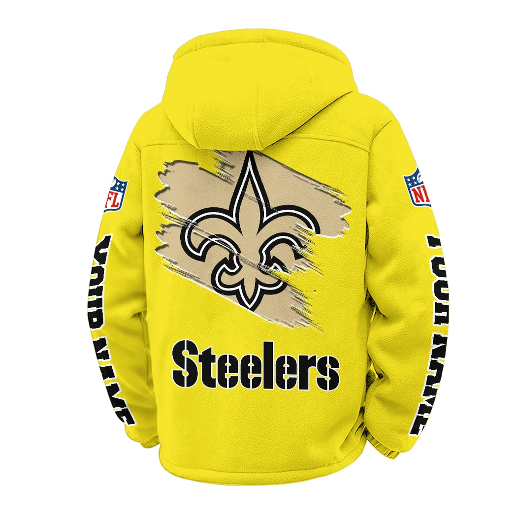 Gold Halo Winter Fleece Jacket, Sub-Zero Fleece Jacket HVN1458NS - Yellow - Image 3