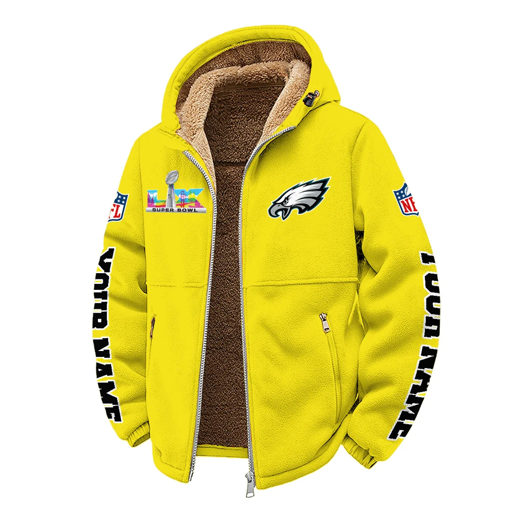 Liberty Fans Winter Fleece Jacket, Superior Thermal Protection HVN1458PE - Yellow - Image 2