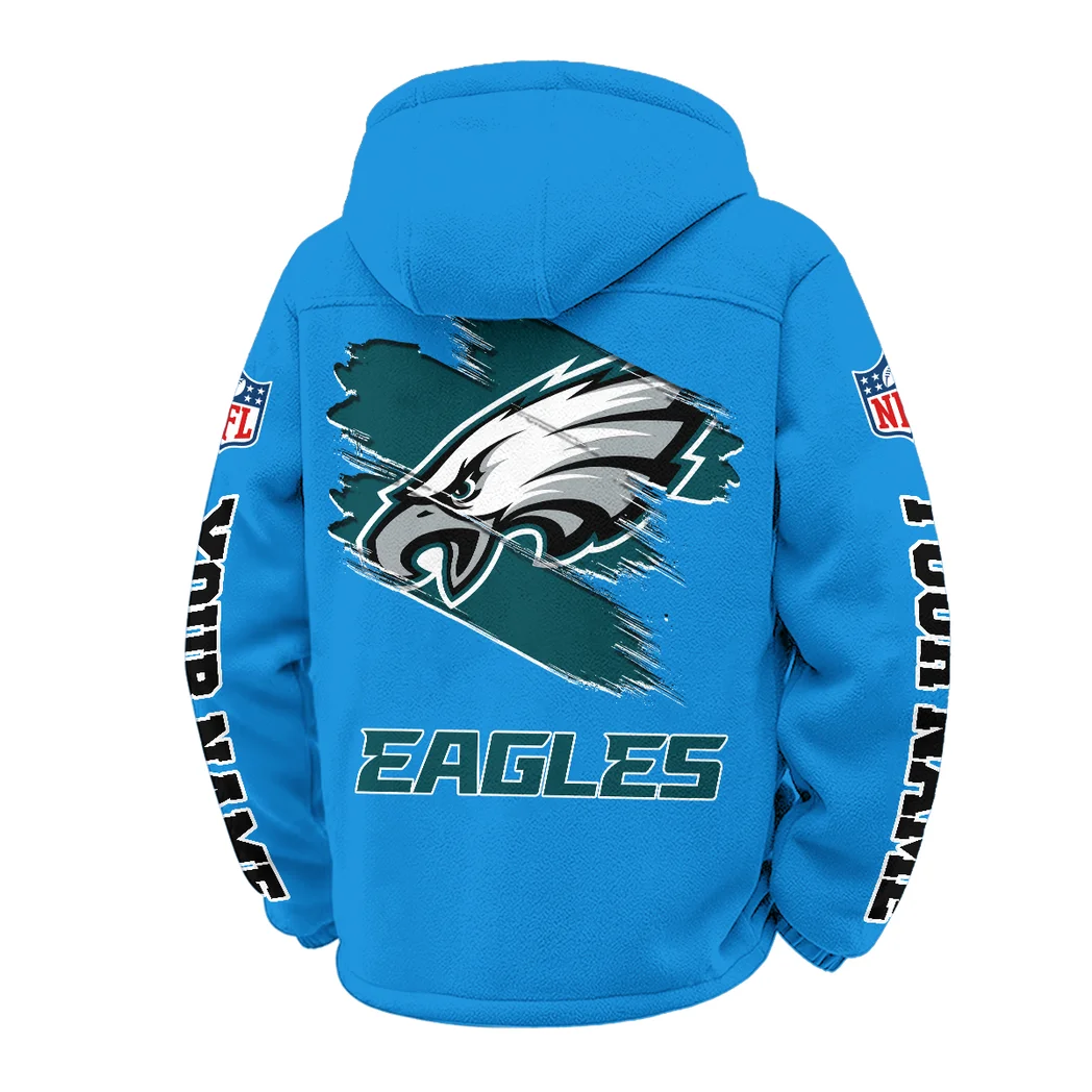 Liberty Fans Winter Fleece Jacket, Superior Thermal Protection HVN1458PE - Cyan - Image 3