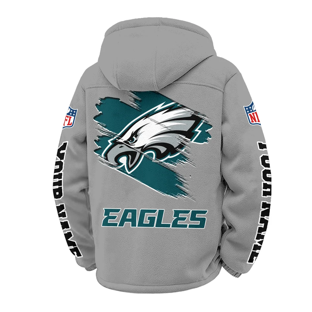 Liberty Fans Winter Fleece Jacket, Superior Thermal Protection HVN1458PE - Grey - Image 3