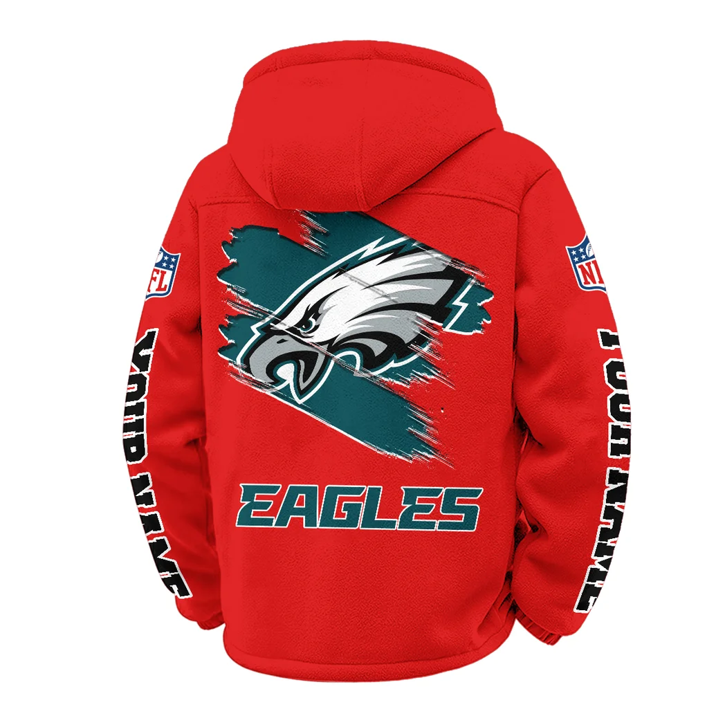 Liberty Fans Winter Fleece Jacket, Superior Thermal Protection HVN1458PE - Red - Image 3