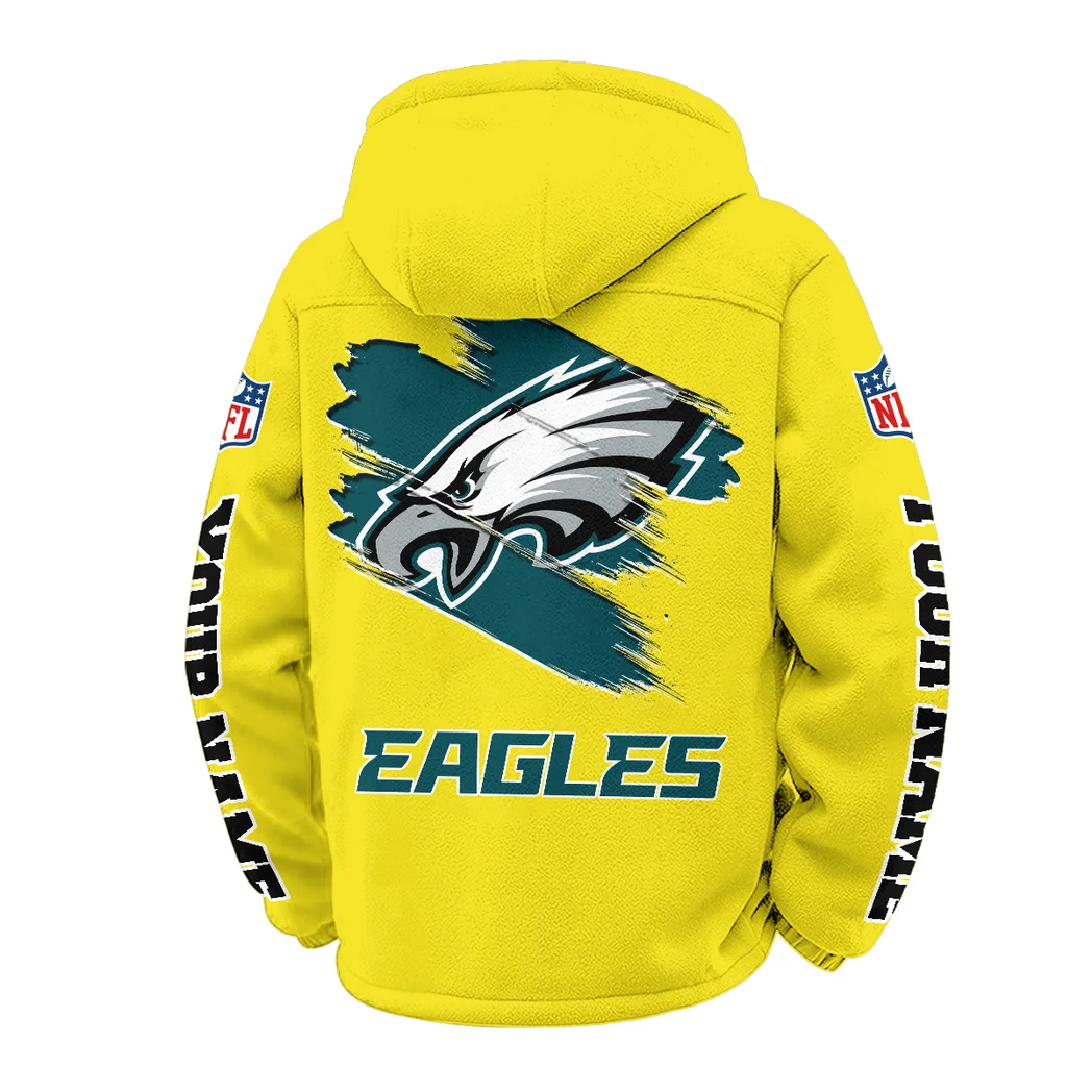 Liberty Fans Winter Fleece Jacket, Superior Thermal Protection HVN1458PE - Yellow - Image 3