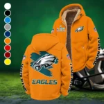 Liberty Fans Winter Fleece Jacket, Superior Thermal Protection HVN1458PE - Orange