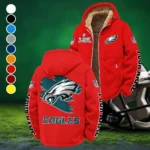 Liberty Fans Winter Fleece Jacket, Superior Thermal Protection HVN1458PE - Red