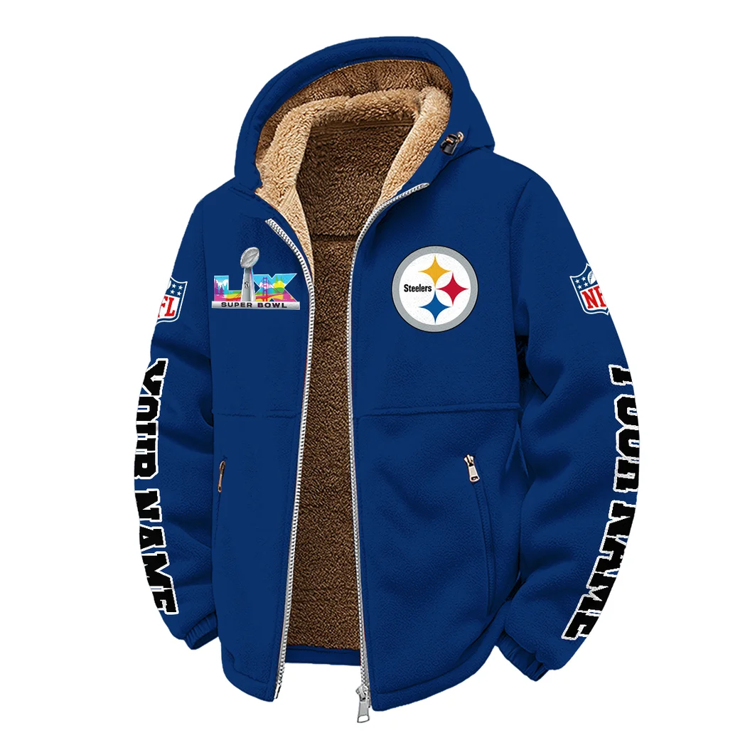 Black Pride Winter Fleece Jacket, Technical Mid-Layer Jacket HVN1458PS - Navy - Image 2