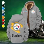 Black Pride Winter Fleece Jacket, Technical Mid-Layer Jacket HVN1458PS - Grey