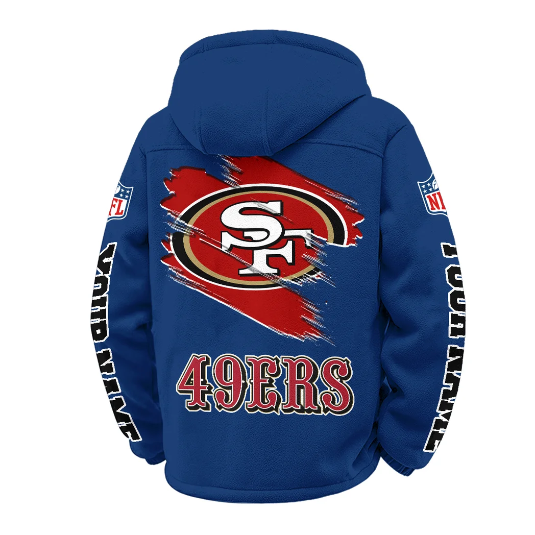 Bay Side Loyalists Winter Fleece Jacket, Thermal Winter Fleece HVN1458SF - Navy - Image 3