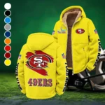 Bay Side Loyalists Winter Fleece Jacket, Thermal Winter Fleece HVN1458SF - Yellow