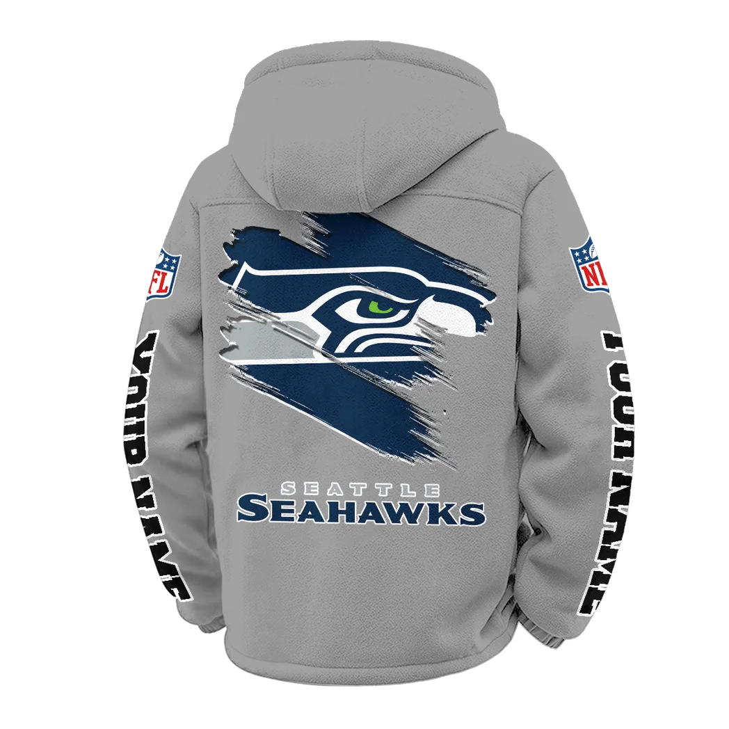 Blue Crew Winter Fleece Jacket, Thermal Winter Fleece HVN1458SS - Grey - Image 3