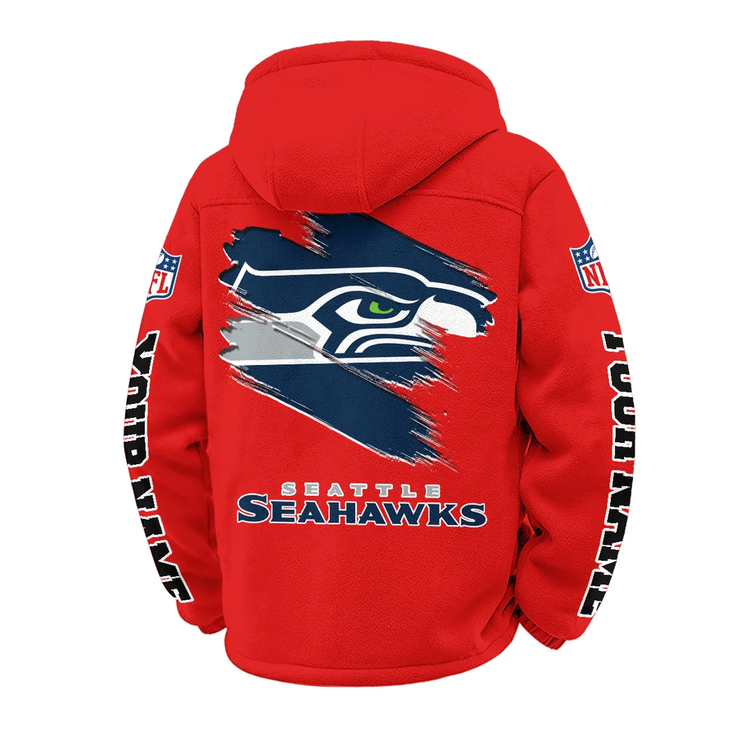 Blue Crew Winter Fleece Jacket, Thermal Winter Fleece HVN1458SS - Red - Image 3