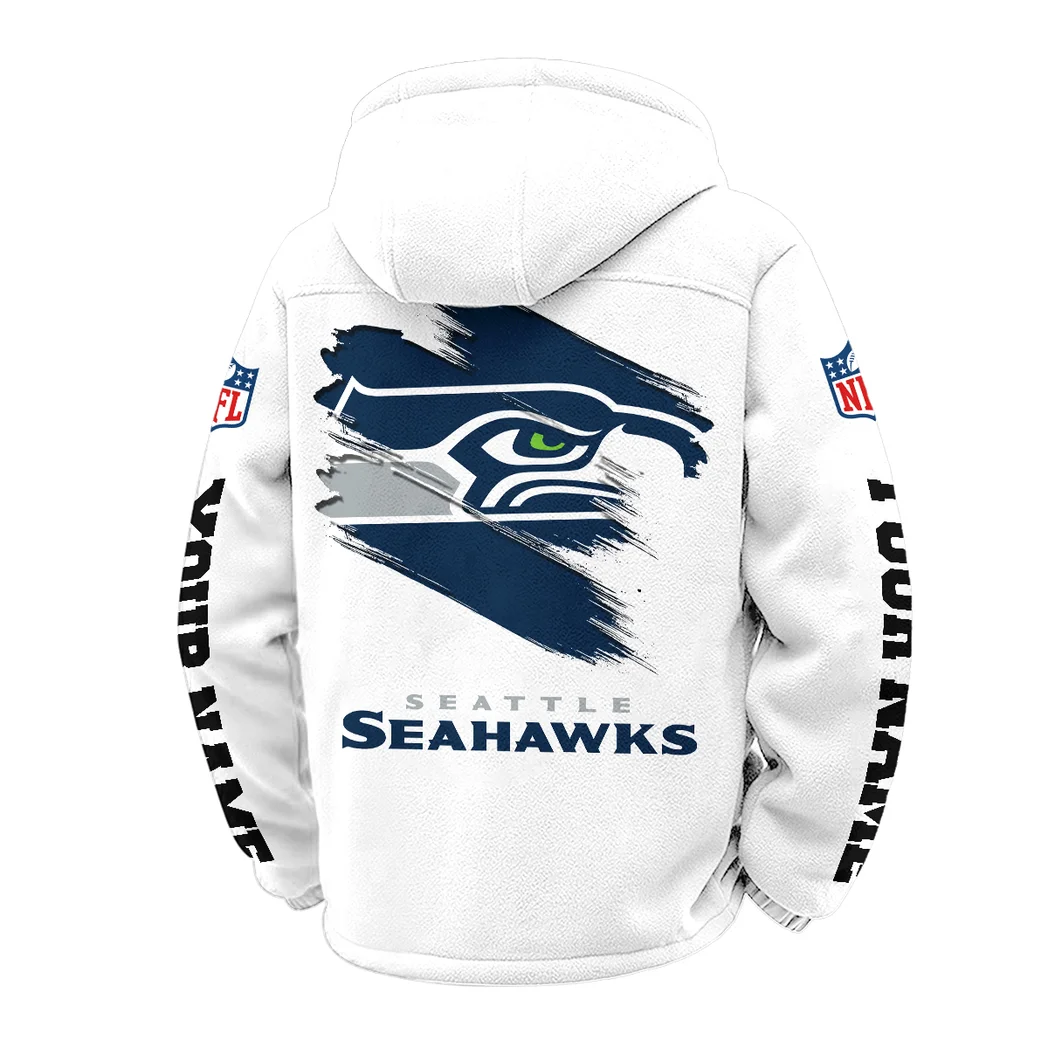 Blue Crew Winter Fleece Jacket, Thermal Winter Fleece HVN1458SS - White - Image 3