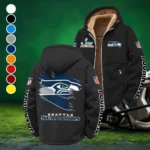 Blue Crew Winter Fleece Jacket, Thermal Winter Fleece HVN1458SS - Black