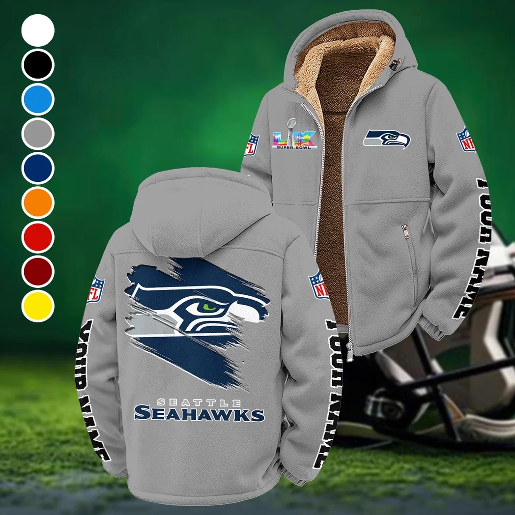 Blue Crew Winter Fleece Jacket, Thermal Winter Fleece HVN1458SS - Grey