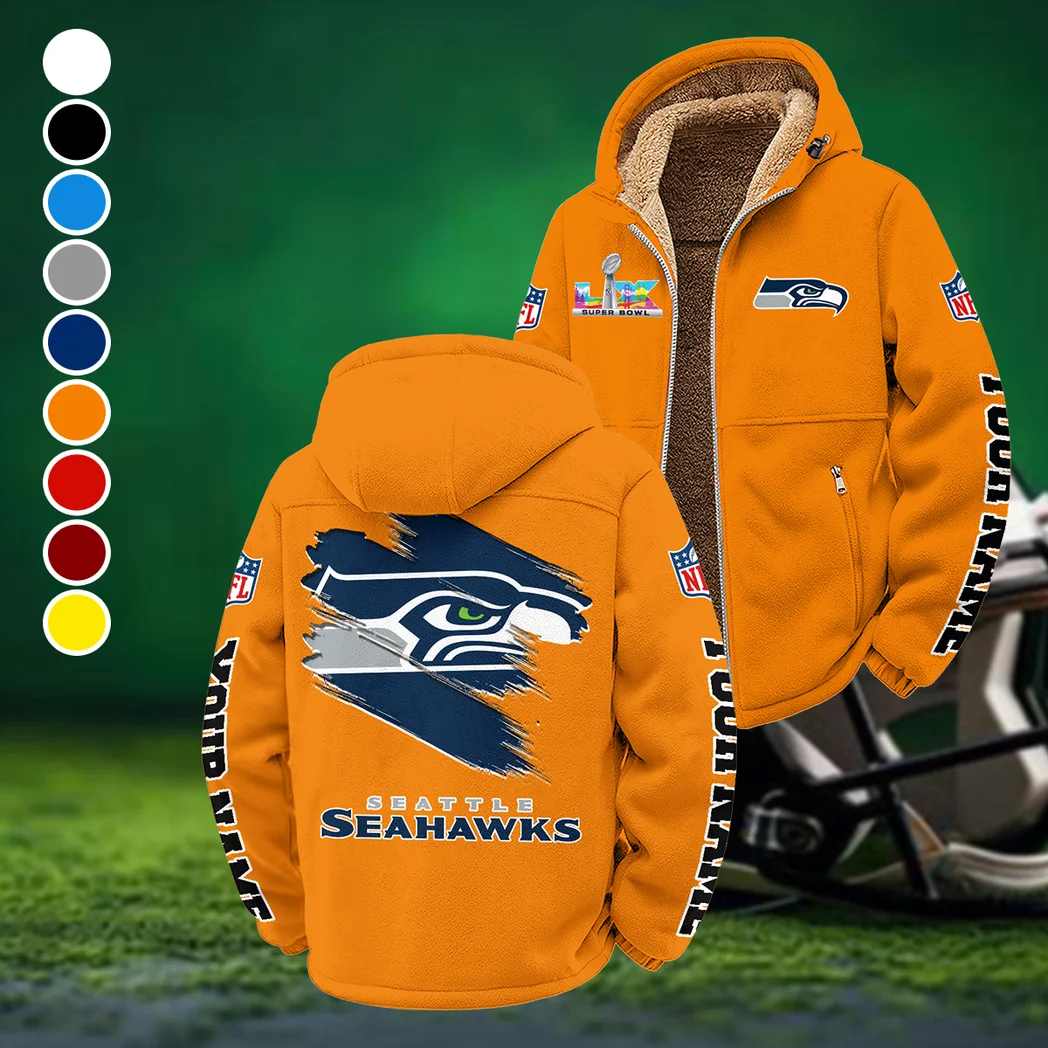Blue Crew Winter Fleece Jacket, Thermal Winter Fleece HVN1458SS - Orange
