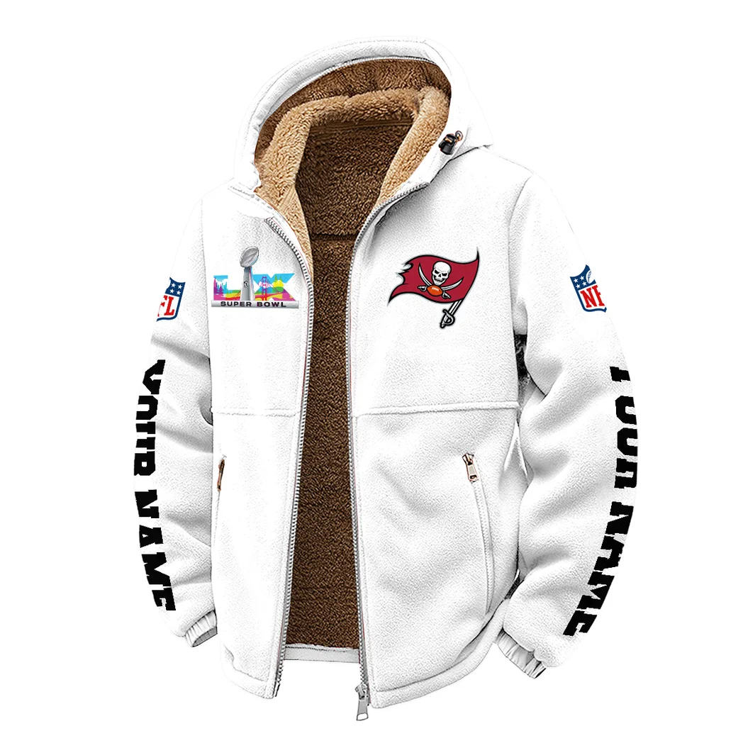 Pirate Squad Winter Fleece Jacket, Ultra-Soft Fleece Shell HVN1458TB - White - Image 2