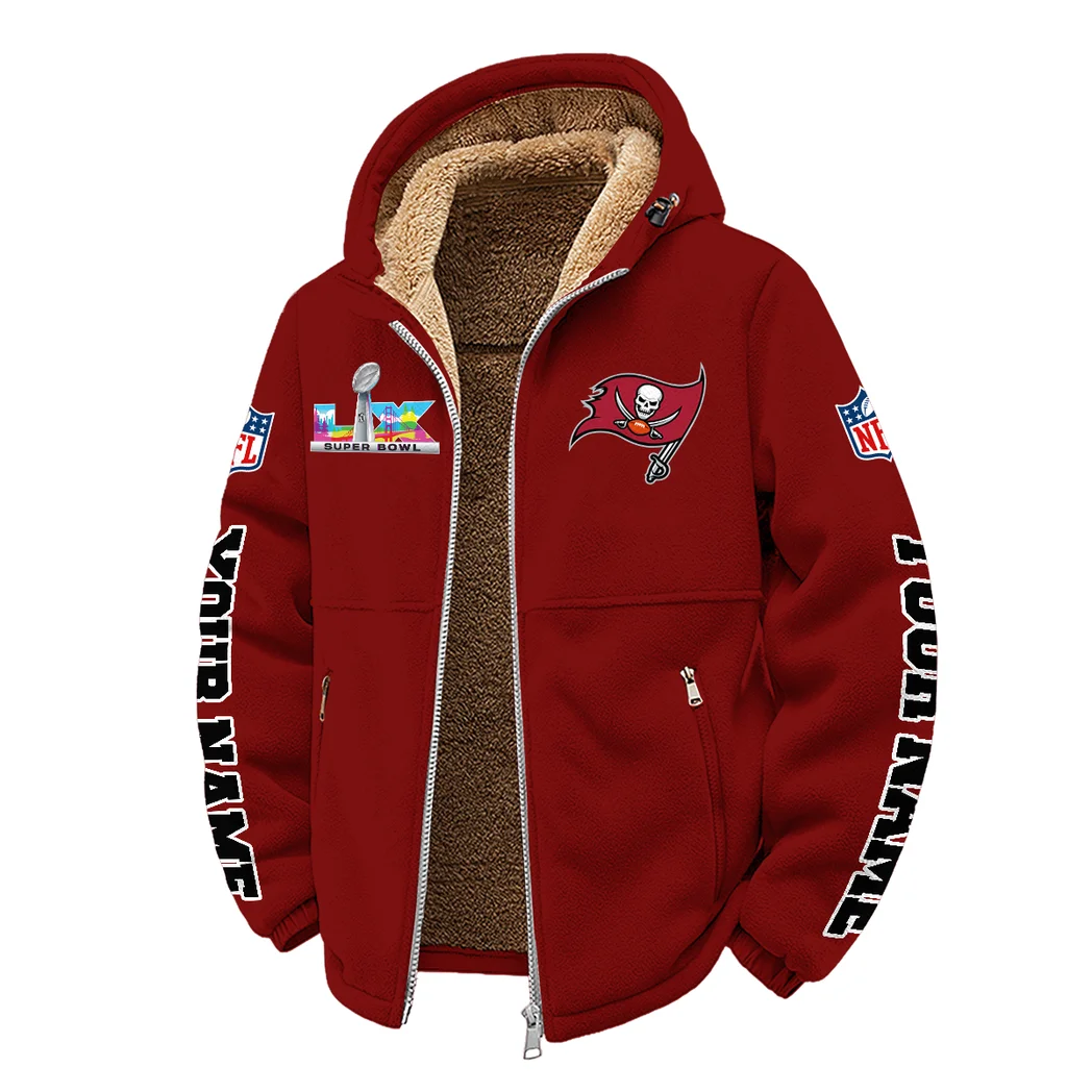 Pirate Squad Winter Fleece Jacket, Ultra-Soft Fleece Shell HVN1458TB - Wine - Image 2