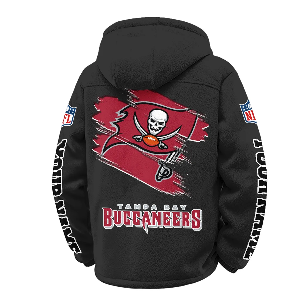 Pirate Squad Winter Fleece Jacket, Ultra-Soft Fleece Shell HVN1458TB - Black - Image 3