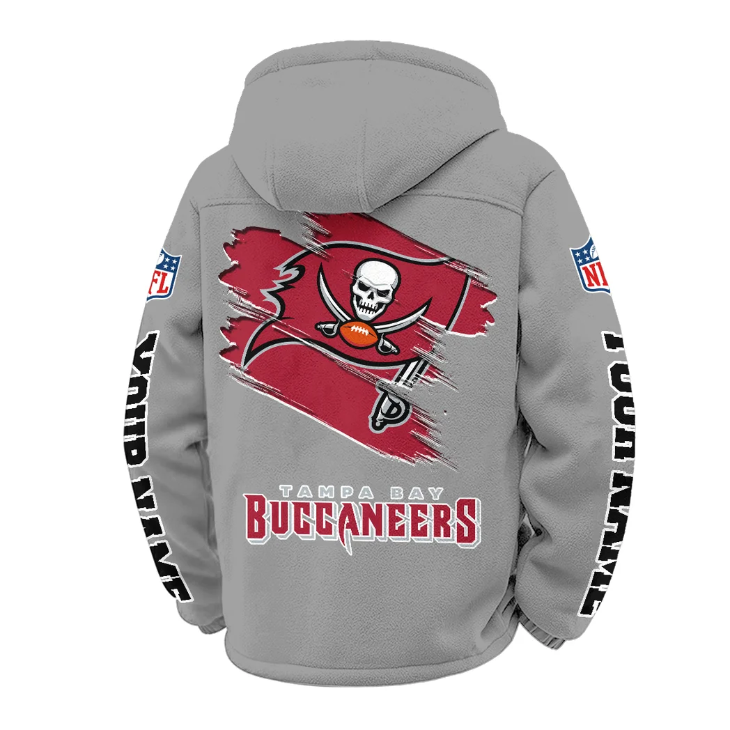 Pirate Squad Winter Fleece Jacket, Ultra-Soft Fleece Shell HVN1458TB - Grey - Image 3