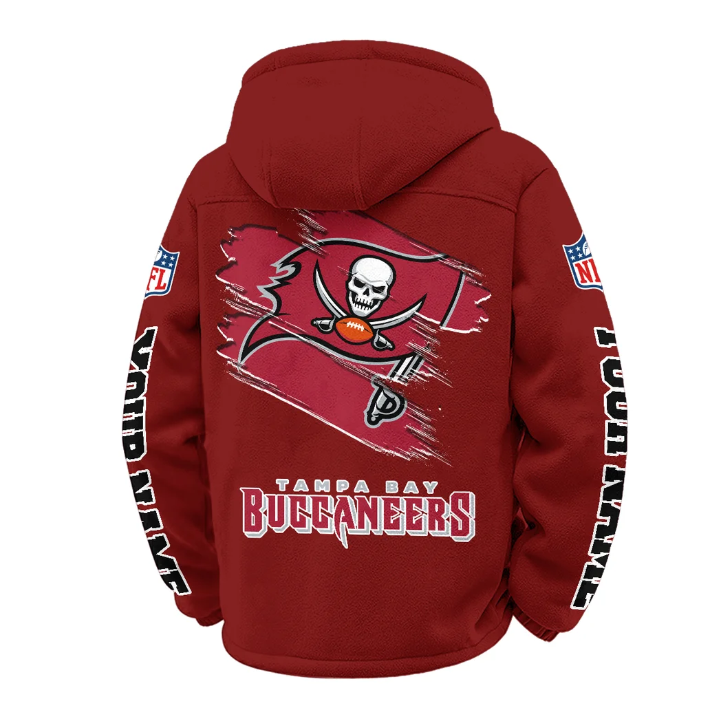 Pirate Squad Winter Fleece Jacket, Ultra-Soft Fleece Shell HVN1458TB - Wine - Image 3
