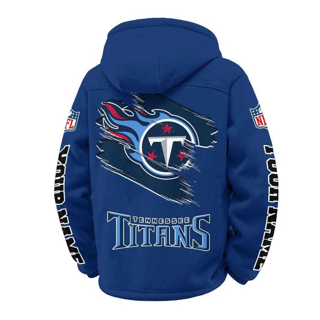 Fan Squad Winter Fleece Jacket, Warm Core Loft Fleece HVN1458TT - Navy - Image 3