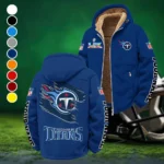 Fan Squad Winter Fleece Jacket, Warm Core Loft Fleece HVN1458TT - Navy