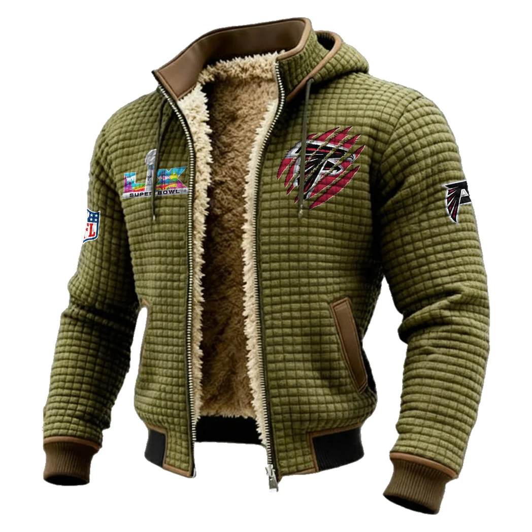 Football Sky Crew Fleece-Lined Hooded Jacket, Dynamic Training Hooded Shell HVN1459AF - Green - Image 2
