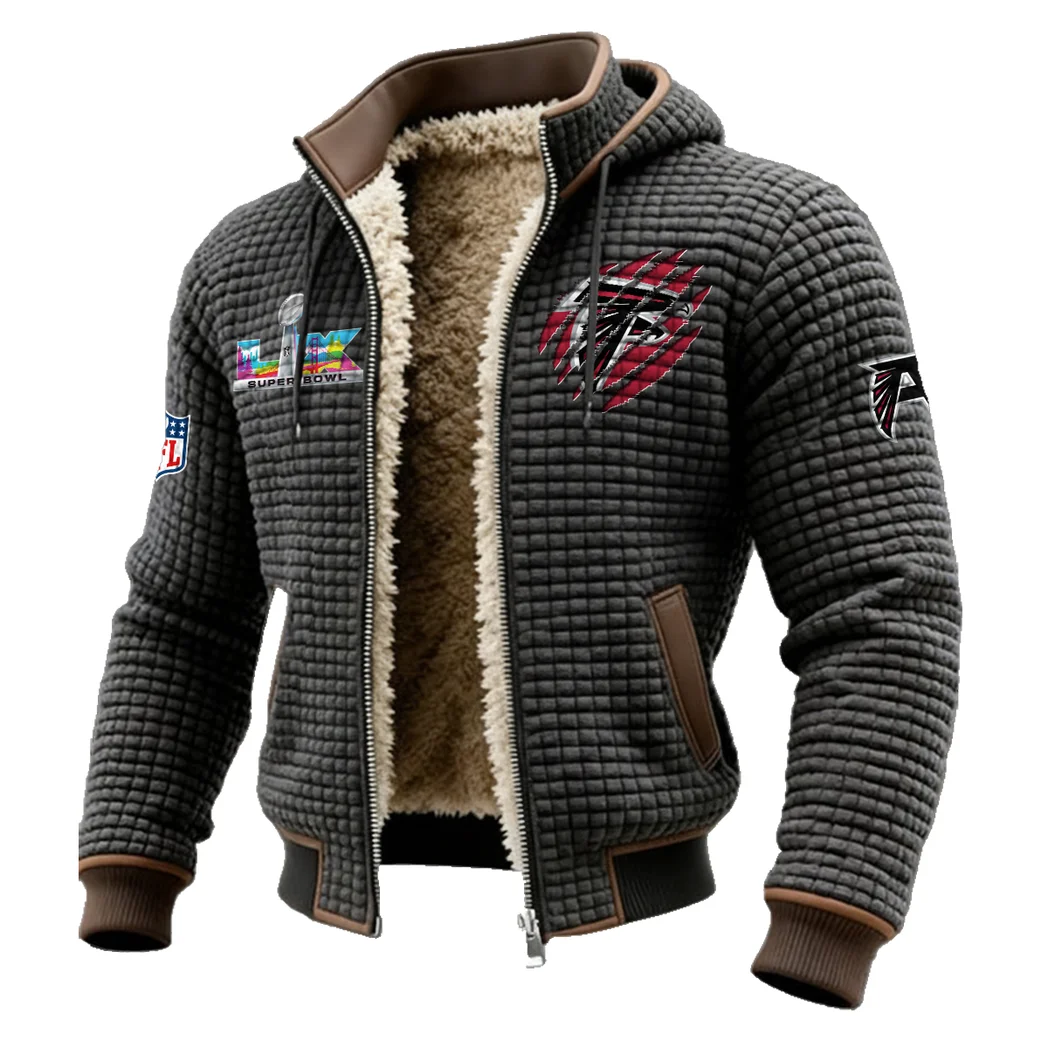 Football Sky Crew Fleece-Lined Hooded Jacket, Dynamic Training Hooded Shell HVN1459AF - Grey - Image 2