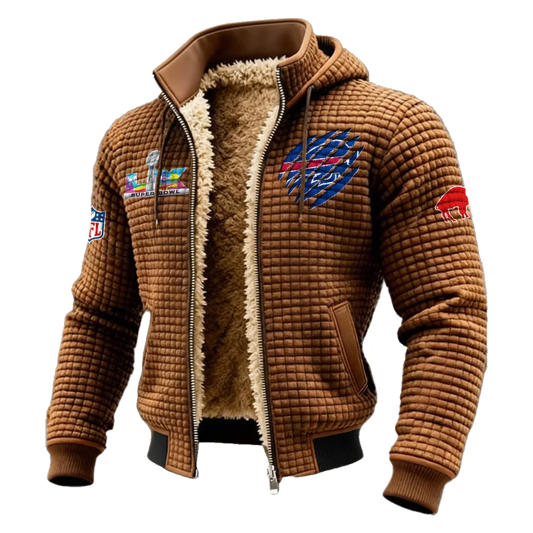 Charge Pride Fleece-Lined Hooded Jacket, High-Performance Trail Jacket HVN1459BB - brown - Image 2